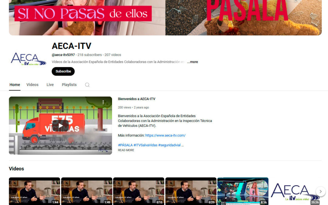 Canal de YouTube de AECA-ITV